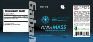 Bottle GABA Mass Muscle Stamina Support 90Ct Increase Human Growth 