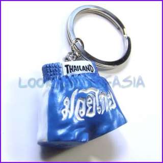Fighters Blue Muay Thai Boxing Shorts Thailand Keychain  