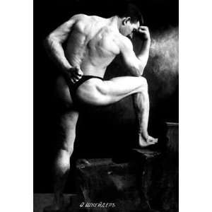  Exclusive By Buyenlarge Russian Wrestler 28x42 Giclee on 