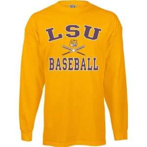  LSU Tigers Perennial Baseball Long Sleeve T Shirt Sports 