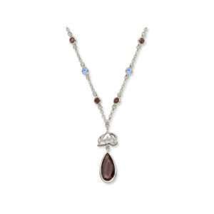  Colorado Avalanche Crystal Logo Necklace Jewelry