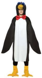 Penguin with Red Bow Tie Teen Kids size 13 16 Costume  