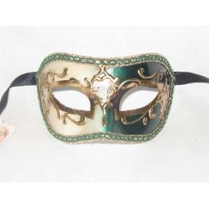  Green Colombina King Venetian Mask