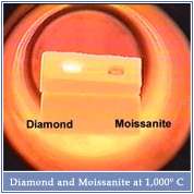 00ct Center cushion Moissanite Diamond C & C Cert  