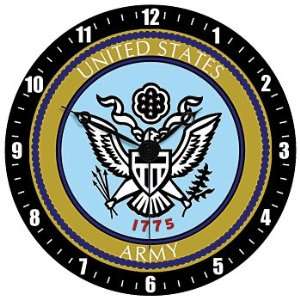   Wall Clock 13.5   Military Branch Service USMA Emblem