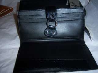 Kenneth Cole NY Black Leather Clutch Wallet  