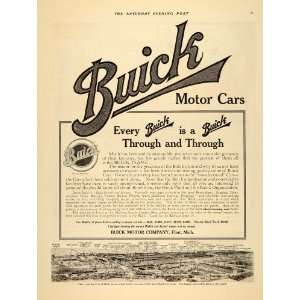  1912 Ad Buick Motor Cars Antique Vintage Enthusiasts 