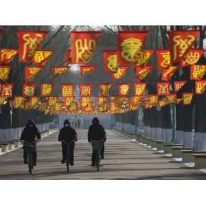  Riders at Entranceway to Festival, Ice and Snow Festival, Harbin 