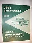 1961 Chevrolet Truck Shop Manual Supplement Service S&M 33 Dealer 