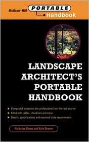 Landscape Architects Portable Handbook, (0071344225), Nicholas Dines 