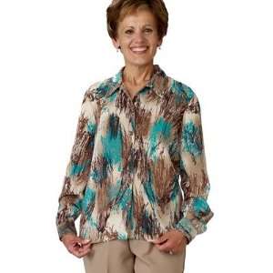 Silverts 0232600 Womens Arthritis Front Blouse with Velcro Brand 