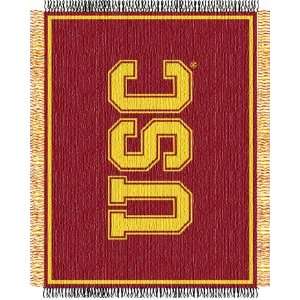  USC Trojans NCAA Jacquard Throw Blanket Beauty