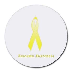  Sarcoma Awareness Ribbon Round Mouse Pad