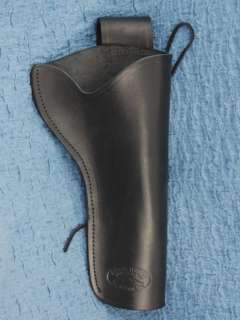 Barsony Black Leather Holster COLT ANACONDA, SERVICE 6  