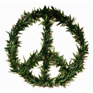  24 Artificial Pot Leaf Peace Wreath