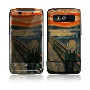    HTC 7 Trophy Skin Decal Sticker   The Scream 