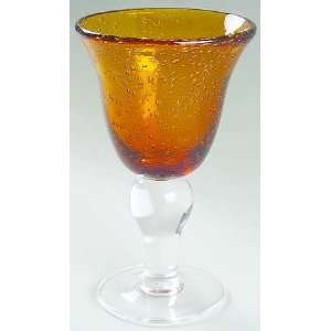 Artland Crystal Iris Amber Wine Glass, Crystal Tableware  