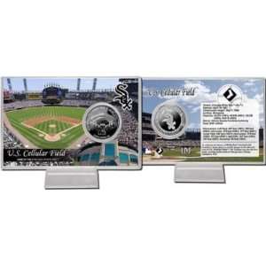  US Cellular Field Silver Plate Coin Card 