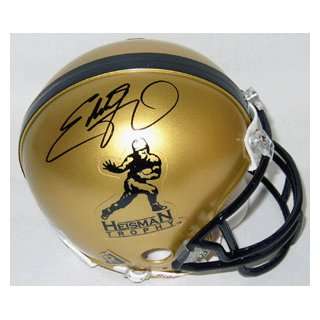  Eddie George Signed Mini Helmet   Gold Heisman