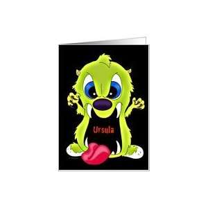 Ursula   Monster Face Halloween Card Health & Personal 