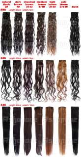 New 24/22 Clip On Hair Extensions Straight/Wavy  