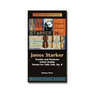  Janos Starker Video, Vol. 3 Musical Instruments