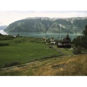  Scenic Mountain and Fjord View with Urnes Stave Church in 