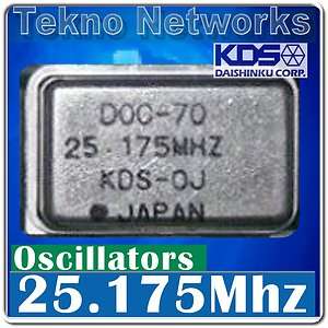 KDS   DOC 70 25.175Mhz ( VGA Clock ) Crystal Oscillators   5pcs DOC70 
