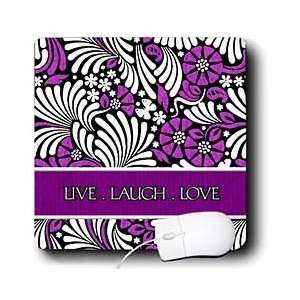   Designs   Live Laugh Love in Purple   Mouse Pads Electronics