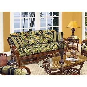   Urban Mahogany Finish Amarillo Rattan Living Room Collection Home