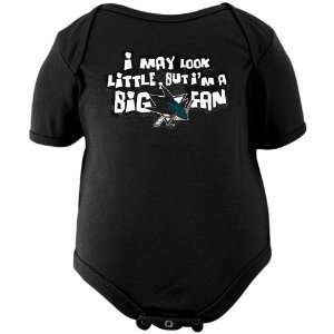  San Jose Sharks Newborn Black Little Big Fan Creeper 