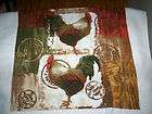 NEW KITCHEN HAND DISH TERRY TOWEL * Beautiful Roosters Fresh Eggs 