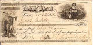 1856 ILION BANK,HERKIMER COUNTY,NEW YORK BANK NOTE  