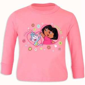     Dora and Boots Cotton Shirt with Glitter Size 6 