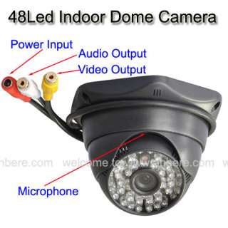 AUDIO DOME CCD CAMERA NET DVR CCTV SECURITY SYSTEM  