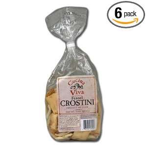 Cucina Viva Crostini, Fennel, 7 Ounce Units (Pack of 6)  