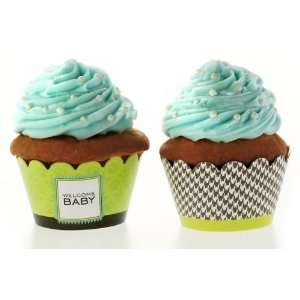  classic chic baby blue partyware cupcake wraps