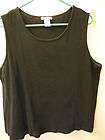   size 2x black sleeveless t shirt cotton EUC perfect for layer look