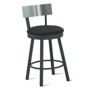  Lauren Swivel Stool with Stainless Steel Backrest