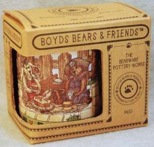 BOYDS BEARS MUG BAILEY & EMILY FOREVER FRIENDS TEA 4 2  