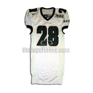   No. 28 Game Used Hawaii Reebok Football Jersey