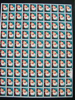 US Christmas Seals Early Sheets With Overprint  