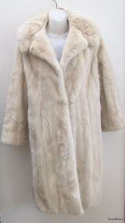 Glamorous Vintage 1960s Full Length Blonde Mink Coat by *Mr. Herman 