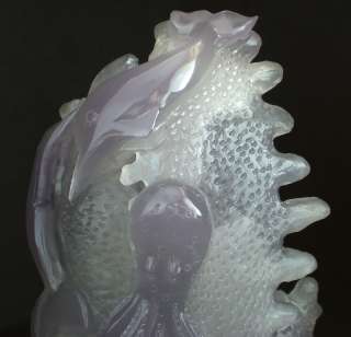   COLLECTBIE  BIG AGATE HAND CRAVING OCEAN LIFES OCTOPUS & DOLPHIN