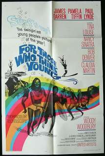 FOR THOSE WHO THINK YOUNG 1964 Surfing US 1sht poster  