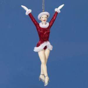  ROCKETTE GIRL WITH ARMS UP ORNAMENT   Christmas Ornament 