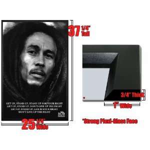   Framed Bob Marley Get Up Stand Lyrics Poster FrPp30263