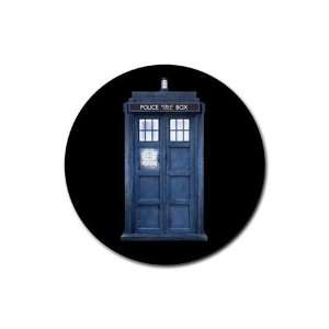  Doctor Who Tardis Round Rubber Coaster 