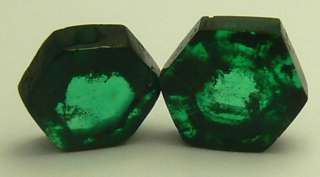Loose Natural Colombian Emerald Trapiche Pair 6.18 cts  