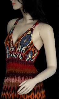 New Ladies Long Evening Vintage Summer Maxi dress M L  